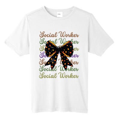 Social Worker Halloween Outfit Costume Coquette Bow Vintage Tall Fusion ChromaSoft Performance T-Shirt