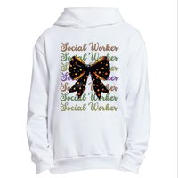 Social Worker Halloween Outfit Costume Coquette Bow Vintage Urban Pullover Hoodie