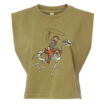 Spooky Western Horse Costume Garment-Dyed Women's Muscle Tee