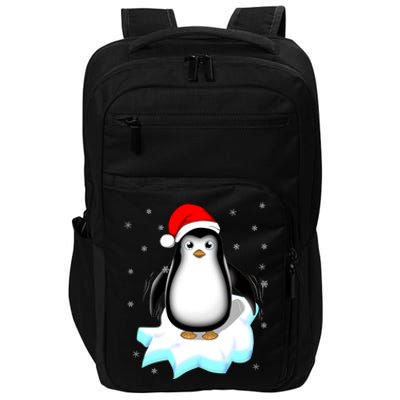 Snow Winter Holiday Gift Xmas Pajama Cute Christmas Penguin Gift Impact Tech Backpack