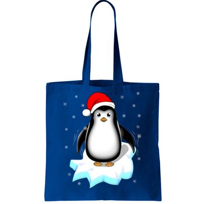 Snow Winter Holiday Gift Xmas Pajama Cute Christmas Penguin Gift Tote Bag