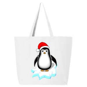 Snow Winter Holiday Gift Xmas Pajama Cute Christmas Penguin Gift 25L Jumbo Tote