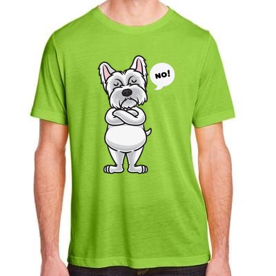 Stubborn West Highland White Terrier Dog Funny Adult ChromaSoft Performance T-Shirt