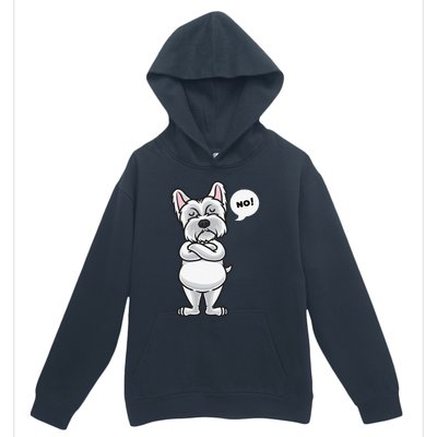 Stubborn West Highland White Terrier Dog Funny Urban Pullover Hoodie