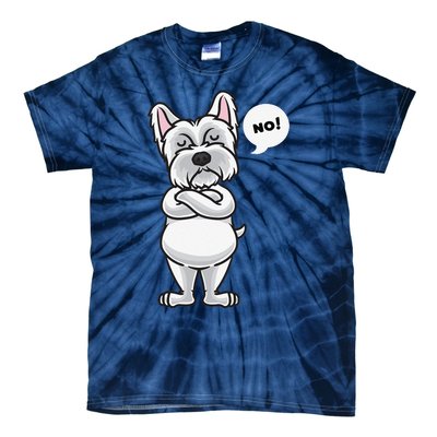 Stubborn West Highland White Terrier Dog Funny Tie-Dye T-Shirt