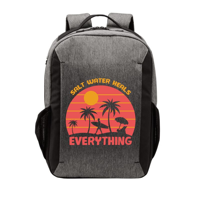 Salt Water Heals Everything Tropical Vector Backpack