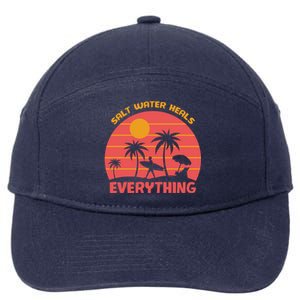 Salt Water Heals Everything Tropical 7-Panel Snapback Hat