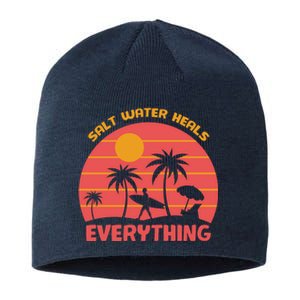 Salt Water Heals Everything Tropical Sustainable Beanie