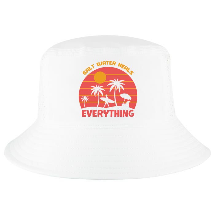 Salt Water Heals Everything Tropical Cool Comfort Performance Bucket Hat