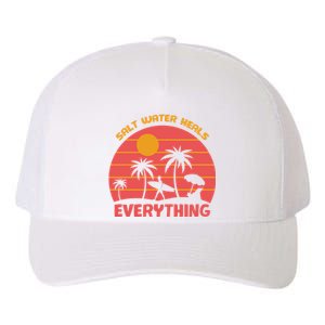 Salt Water Heals Everything Tropical Yupoong Adult 5-Panel Trucker Hat