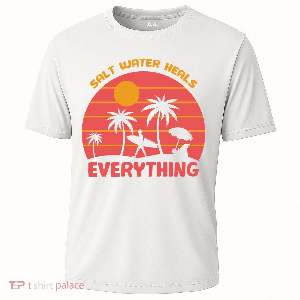 Salt Water Heals Everything Tropical Performance Shirt