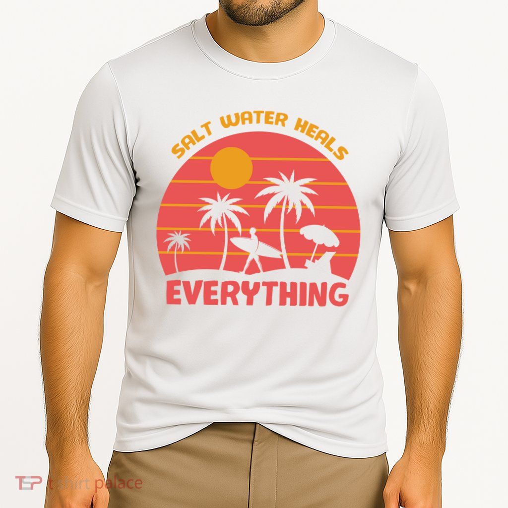 Salt Water Heals Everything Tropical Performance Shirt