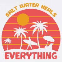 Salt Water Heals Everything Tropical Baby Bodysuit