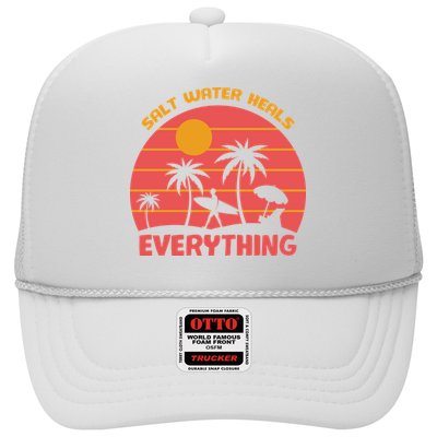 Salt Water Heals Everything Tropical Trucker Hat