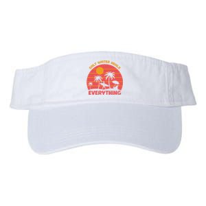 Salt Water Heals Everything Tropical Valucap Bio-Washed Visor