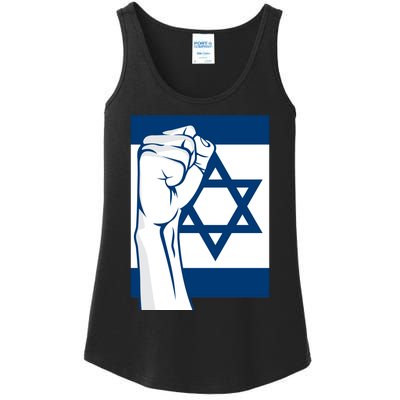 Stand With Israel Flag Ladies Essential Tank