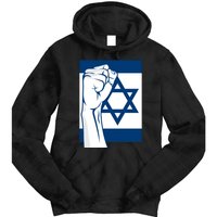 Stand With Israel Flag Tie Dye Hoodie