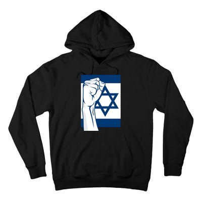 Stand With Israel Flag Tall Hoodie