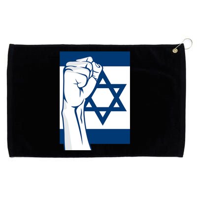 Stand With Israel Flag Grommeted Golf Towel