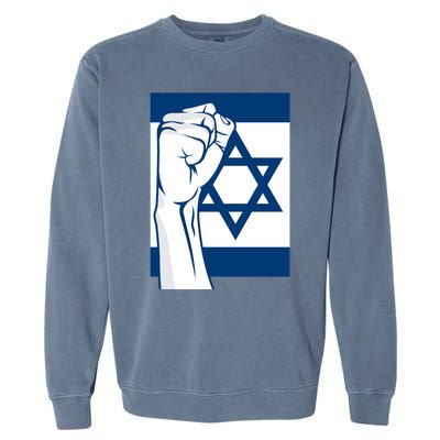 Stand With Israel Flag Garment-Dyed Sweatshirt