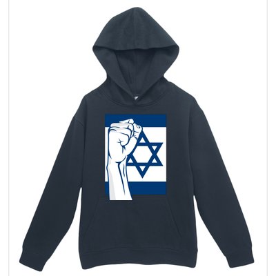 Stand With Israel Flag Urban Pullover Hoodie