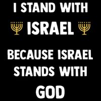 Stand With Israel Because Israel Stands With God Jesus Cooling Performance Crew T-Shirt