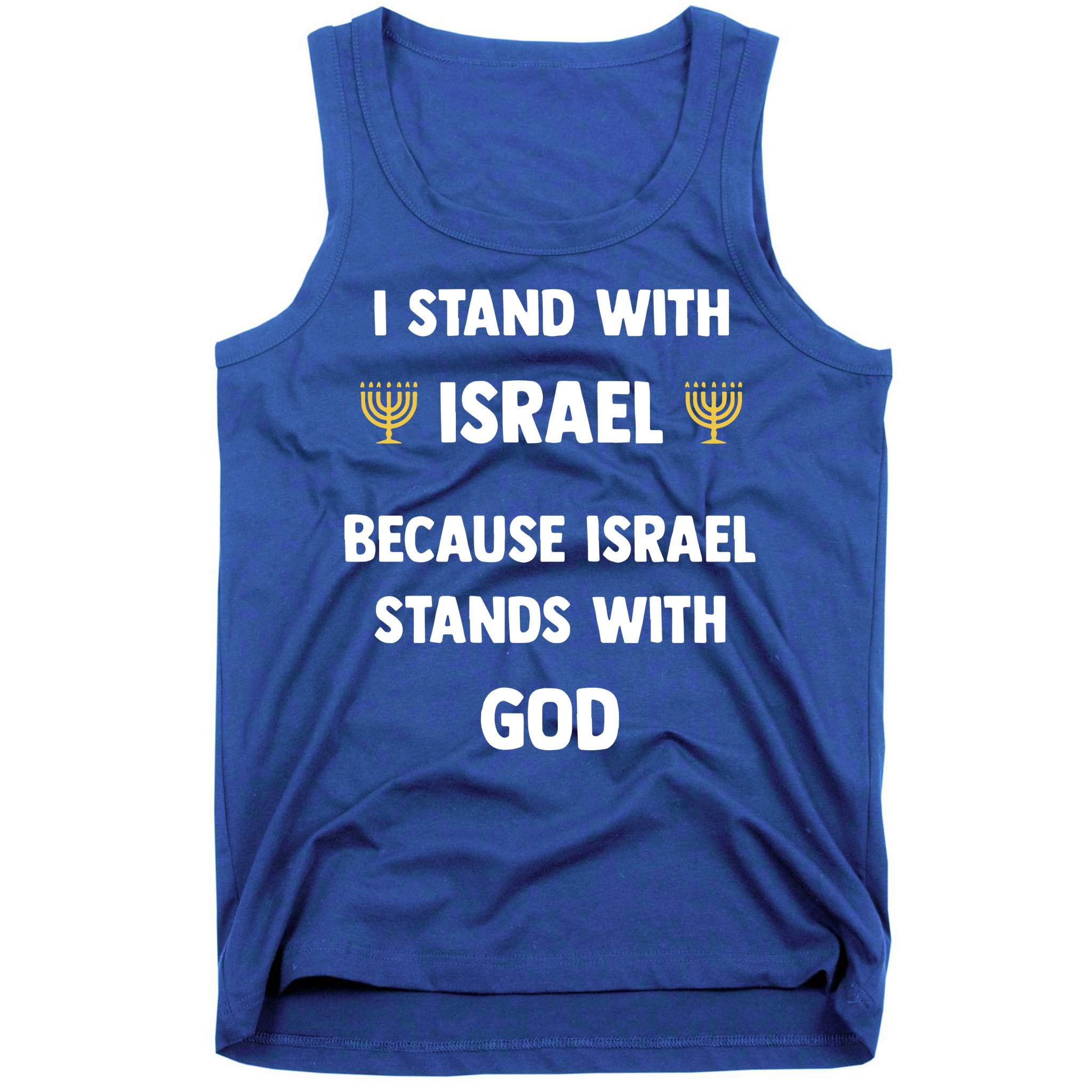 Stand With Israel Because Israel Stands With God Jesus Tank Top