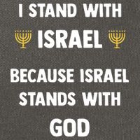 Stand With Israel Because Israel Stands With God Jesus Cotton Canvas Backpack