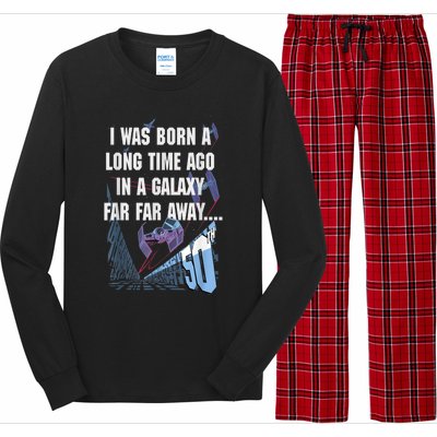 Star Wars I Was Born A Long Time Ago 50th Birthday Portrait Long Sleeve Pajama Set