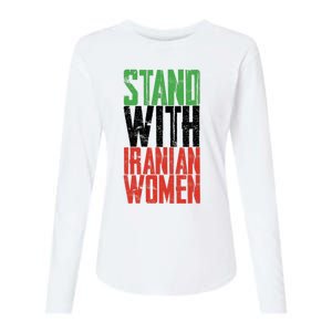 Stand With Iranian Women Womens Cotton Relaxed Long Sleeve T-Shirt