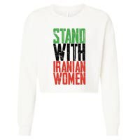 Stand With Iranian Women Cropped Pullover Crew