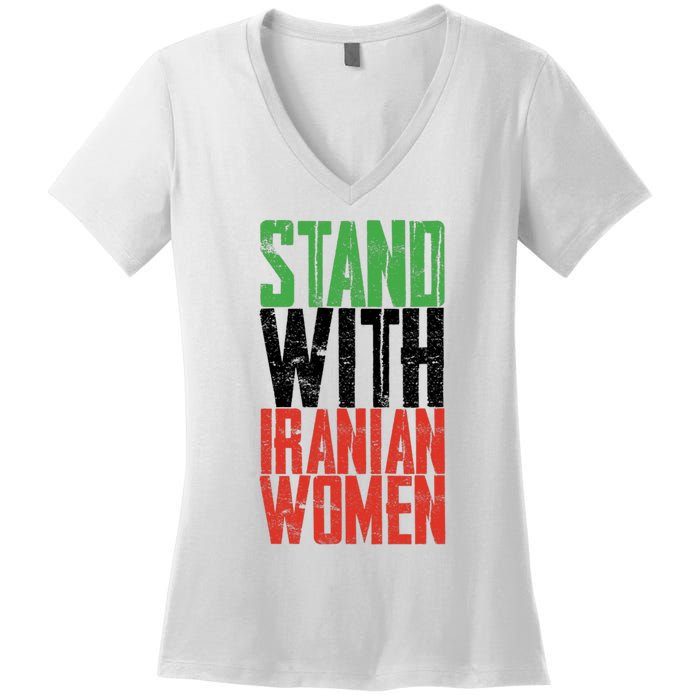 Stand With Iranian Women Women's V-Neck T-Shirt