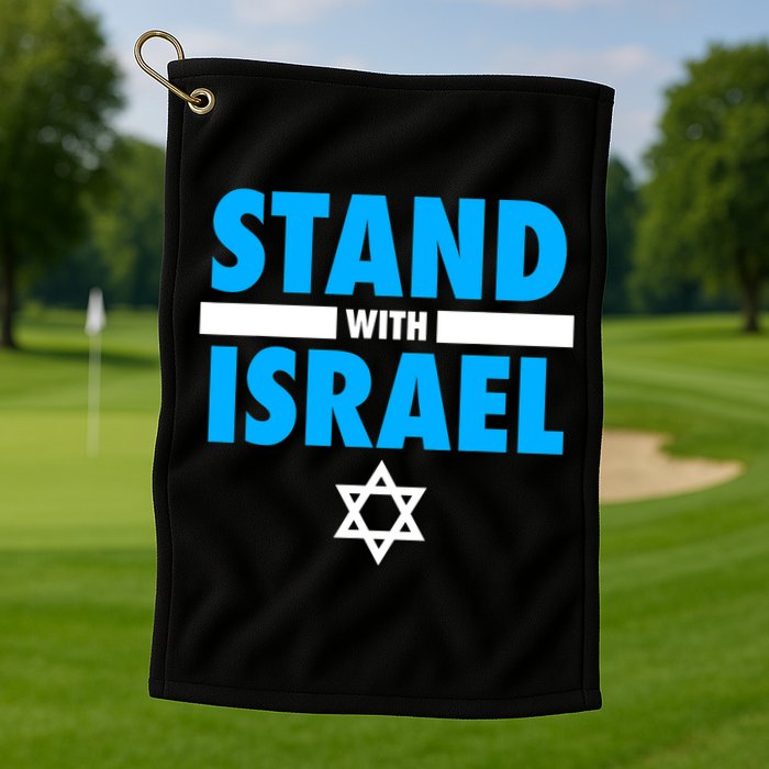 Stand With Israel Golf Towel