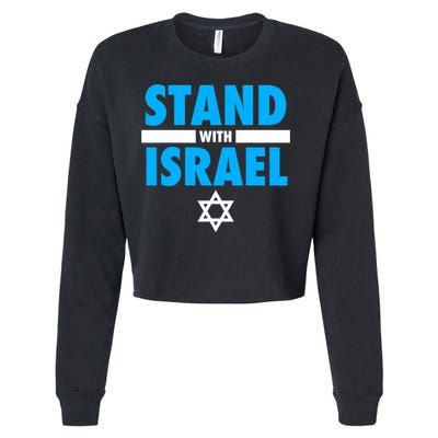 Stand With Israel Cropped Pullover Crew