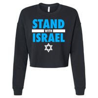 Stand With Israel Cropped Pullover Crew