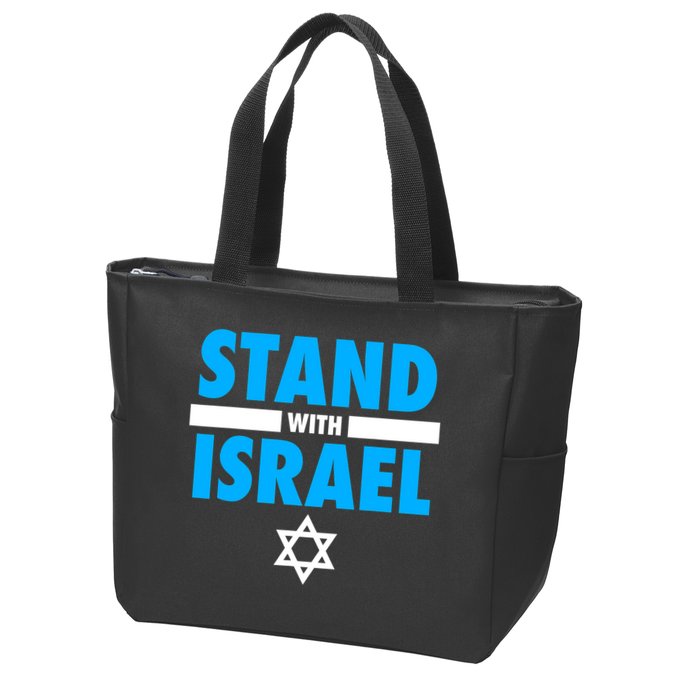 Stand With Israel Zip Tote Bag