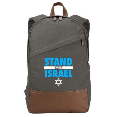 Stand With Israel Cotton Canvas Backpack