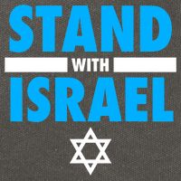 Stand With Israel Cotton Canvas Backpack