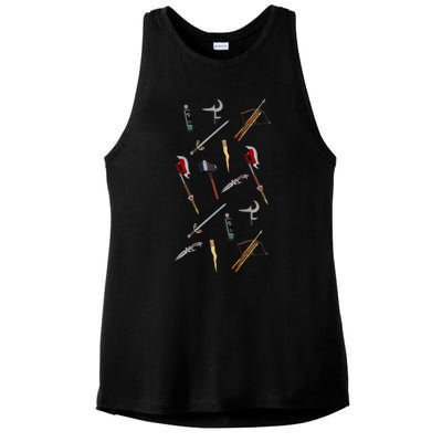 Slayer Weapons In Sunnydale Pink Ladies PosiCharge Tri-Blend Wicking Tank