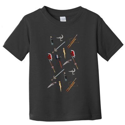 Slayer Weapons In Sunnydale Pink Toddler T-Shirt