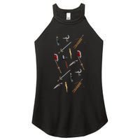 Slayer Weapons In Sunnydale Pink Women's Perfect Tri Rocker Tank