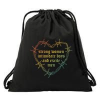 Strong Women Intimate And Excite Apparel Drawstring Bag