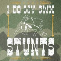 Steer Wrestling I Do My Own Stunts Rodeo Bulldogging Legacy Tie Dye Trucker Hat