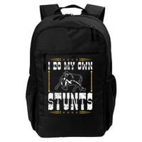 Steer Wrestling I Do My Own Stunts Rodeo Bulldogging Backpack
