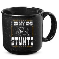 Steer Wrestling I Do My Own Stunts Rodeo Bulldogging 15oz Campfire Ceramic Mug