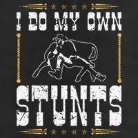 Steer Wrestling I Do My Own Stunts Rodeo Bulldogging 15oz Campfire Ceramic Mug
