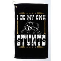 Steer Wrestling I Do My Own Stunts Rodeo Bulldogging Golf Towel
