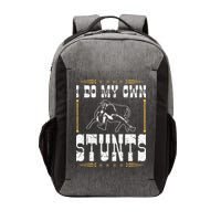 Steer Wrestling I Do My Own Stunts Rodeo Bulldogging Vector Backpack