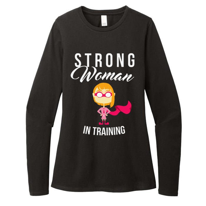 Strong Woman In Training Grl Pwr Womens CVC Long Sleeve Shirt