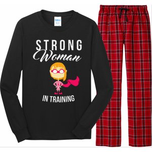 Strong Woman In Training Grl Pwr Long Sleeve Pajama Set